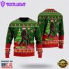 Bigfoot Playing Guitar Jingle Bell Rock Ugly Christmas Sweater For Men