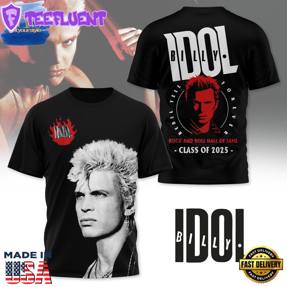 Billy Idol Rock And Roll Hall Of Fame T-Shirt