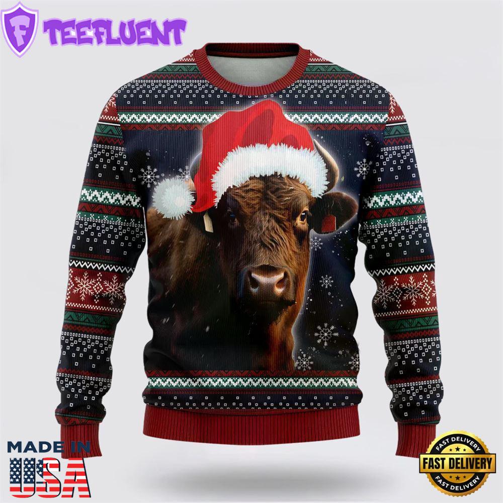 Black Angus Ugly Christmas Sweater