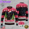 Black Cat Light Ugly Christmas Sweater
