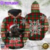 Black Cat Meowy Christmas Hoodie All Over Print