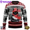 Black Cat Tree Killer Ugly Christmas Sweater