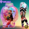 Black Girl African All Over Print Leggings Hoodie Set Outfit For Women Flower