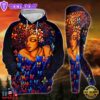 Black Girl Buttefly All Over Print Leggings Hoodie Set Outfit For Women Gift Xmas