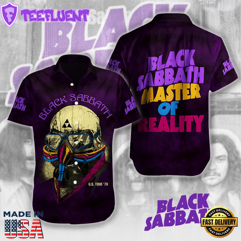 Black Sabbath Short Sleeve Dress Shirt For Fans