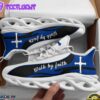 Blue Jesus Walk By Faith Running Christ Sneakers Max Soul Shoes For Men And Women