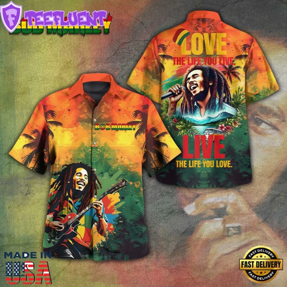 Bob Marley 3D Gift Summer Hawaiian Shirt