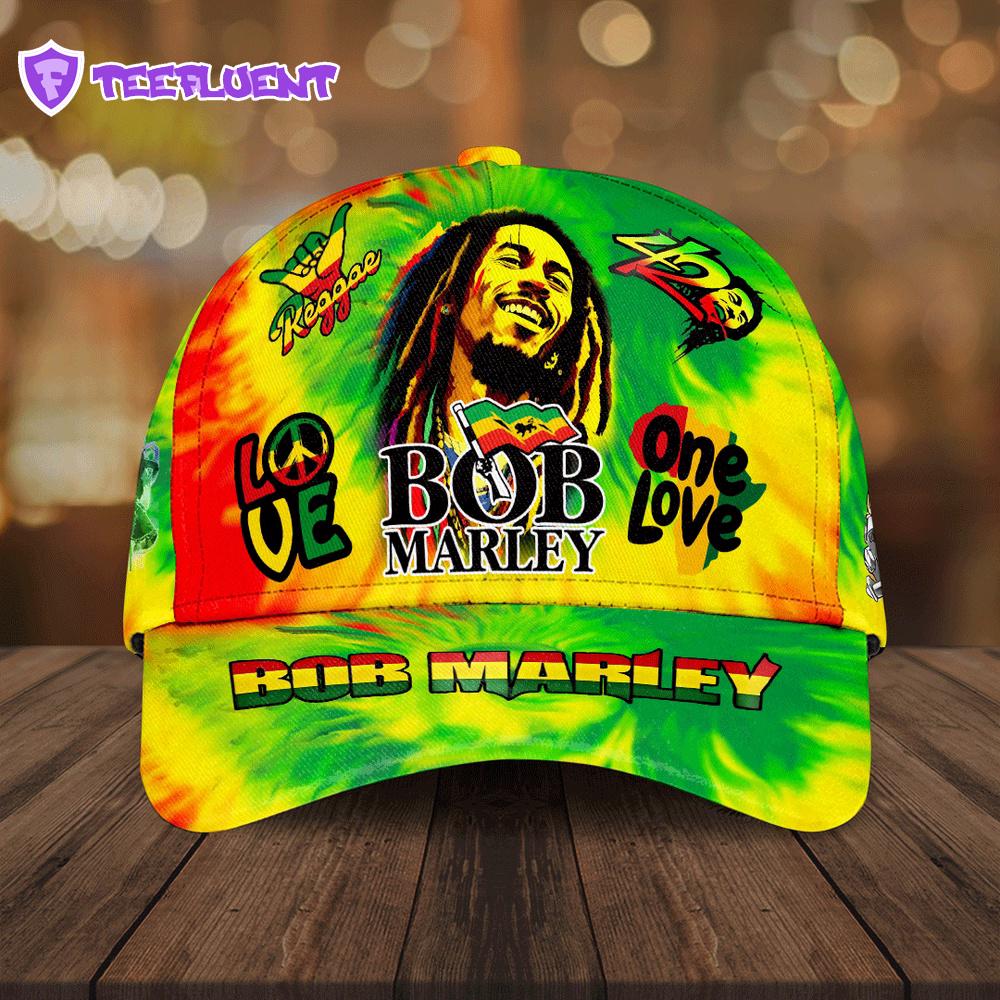 Bob Marley Music All Over Print Classic Caps