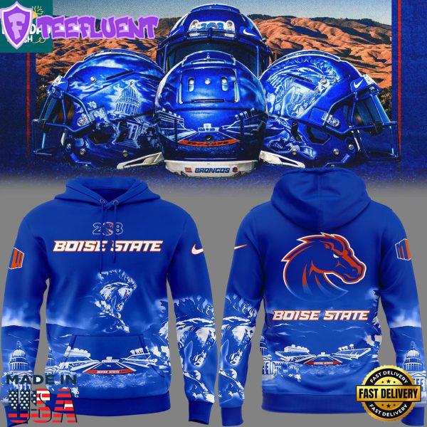 Boise State Broncos 2025 The Blue Idaho State Albertsons Stadium Hoodie