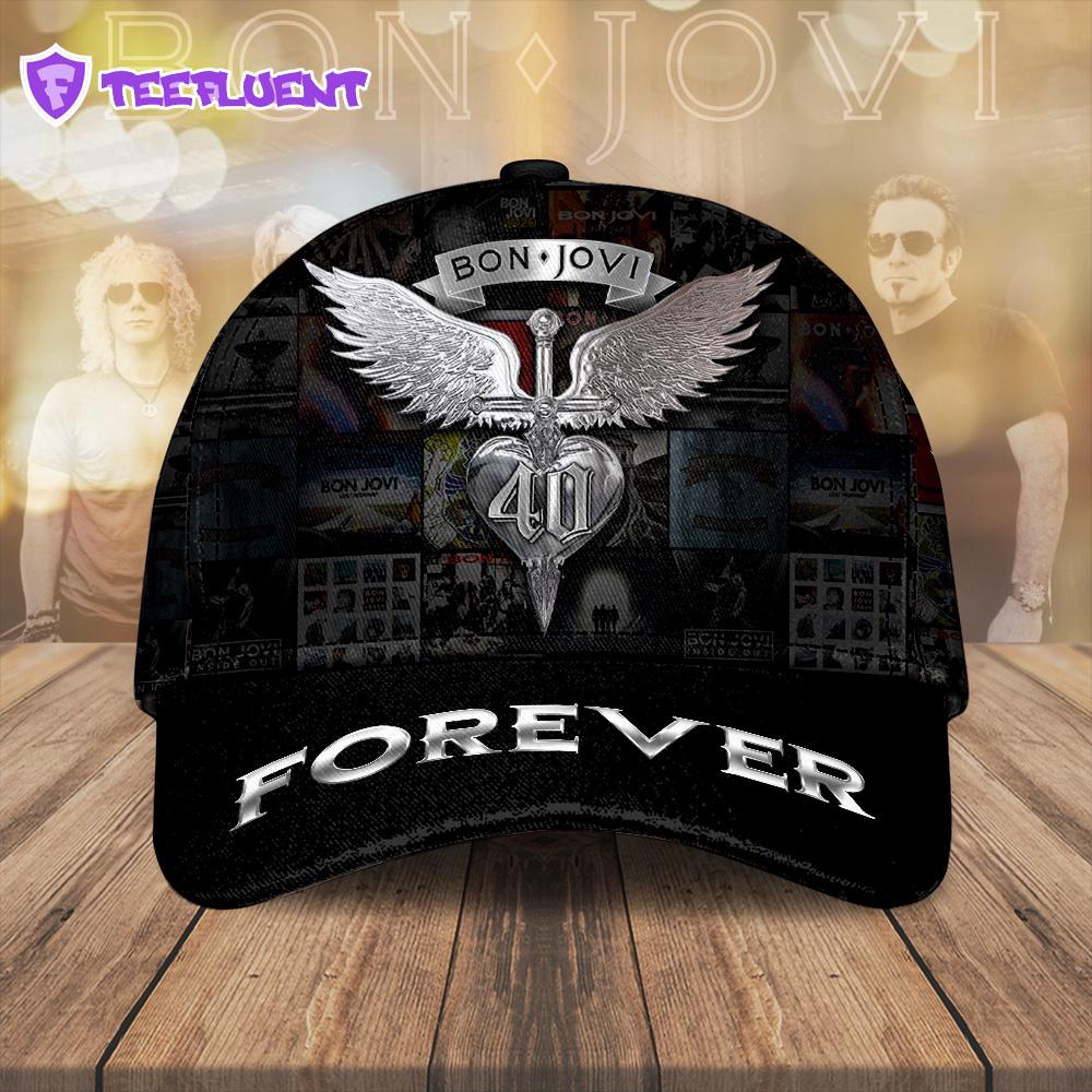 Bon Jovi Music 40 Pattern All Over Print Classic Caps