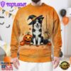 Border Collie Dog In Spooky Autumn Halloween 3D Shirt
