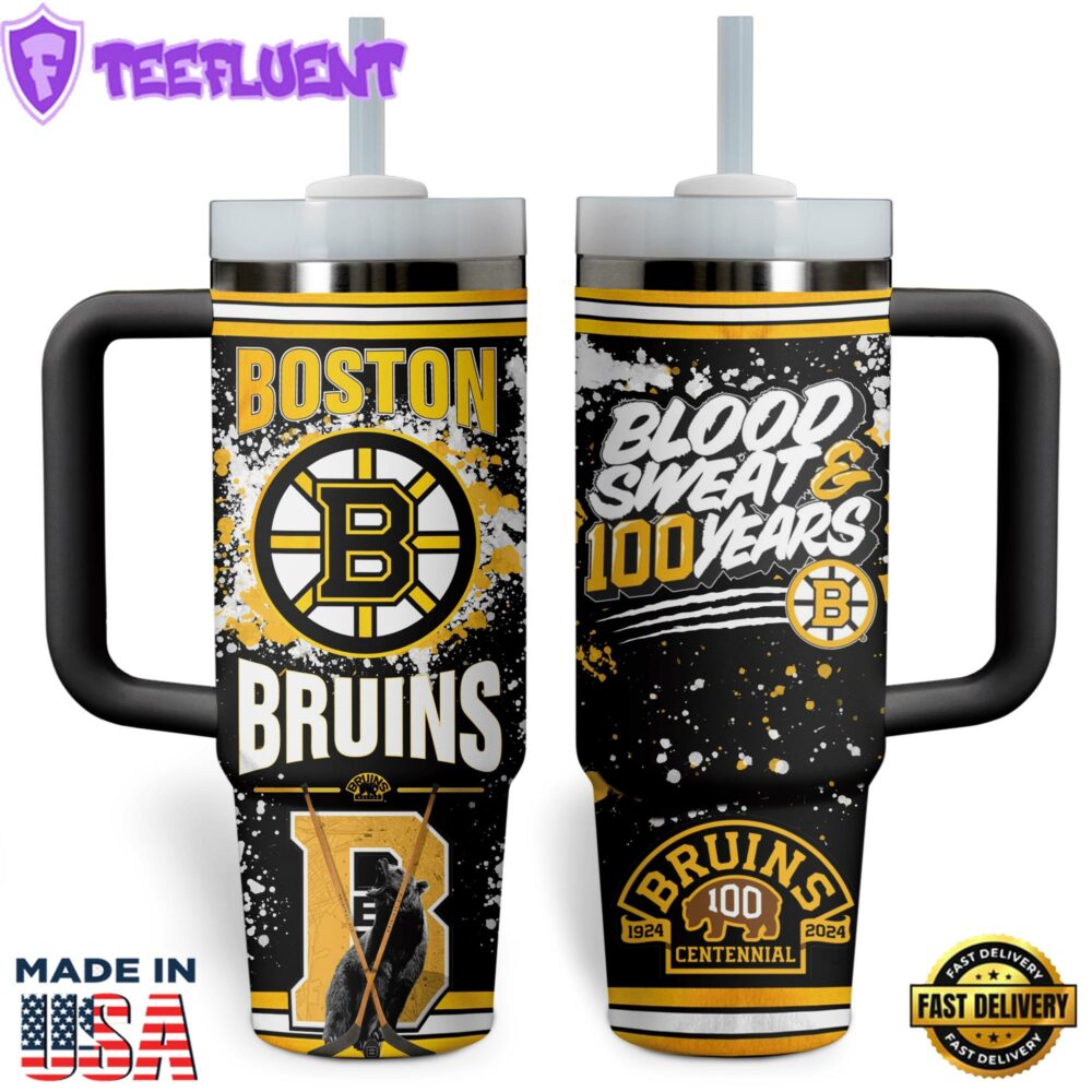 Boston Bruins NHL Custom Stanley Quencher 40oz Stainless Steel
