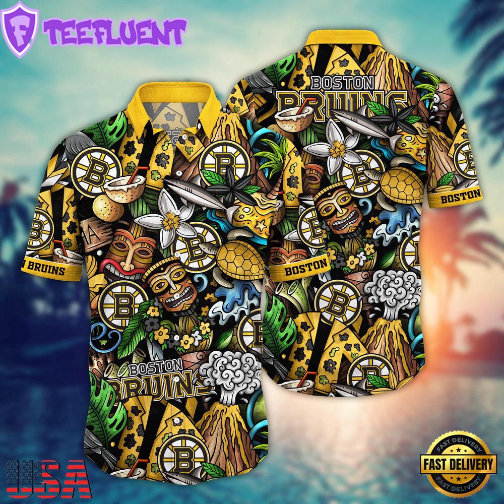 Boston Bruins NHL Hawaiian Shirt