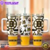 Boston Bruins NHL Sport Custom Stanley Quencher 40oz Stainless Steel Tumbler