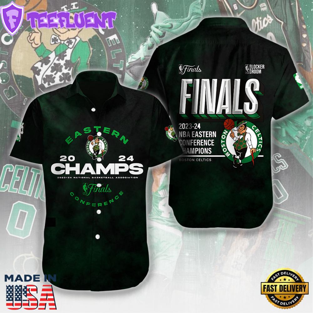 Boston Celtics Short Sleeve Dress Shirt Hawaiian For Family