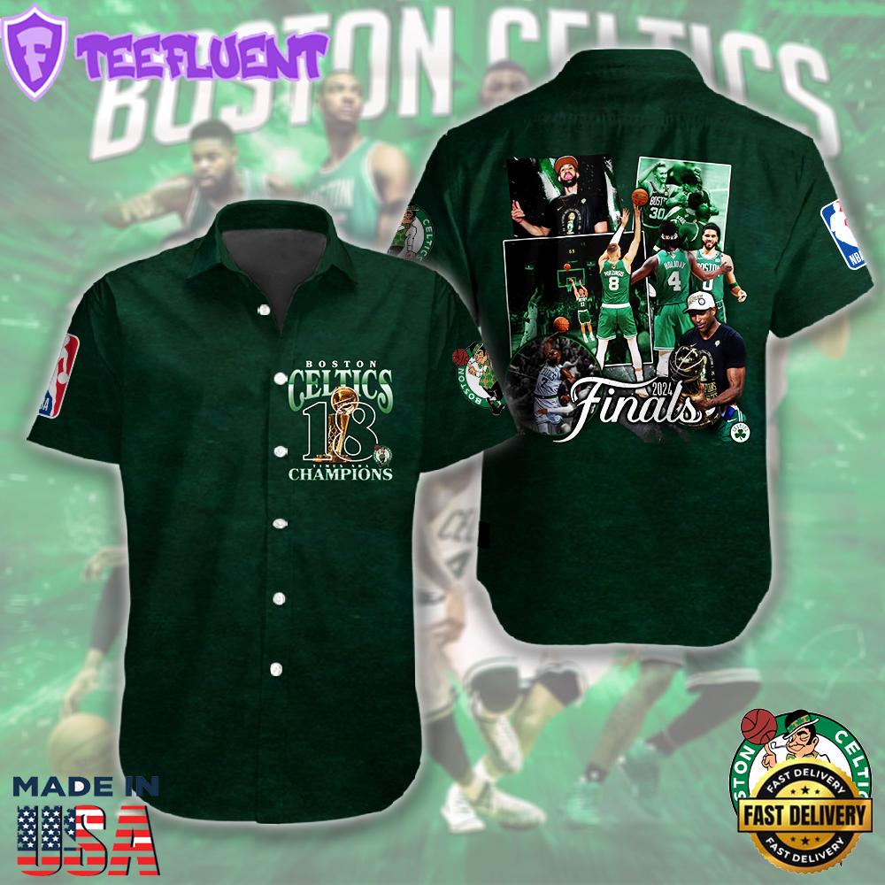 Boston Celtics Short Sleeve Dress Shirt Summer 2025