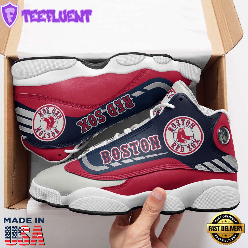 Boston Red Sox Air Jordan 13 Sneakers. Best Gift For Men And Women