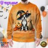 Boston Terrier Dog In Spooky Autumn Halloween 3D Shirt