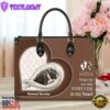 Boston Terrier Forever In My Heart Leather Bag