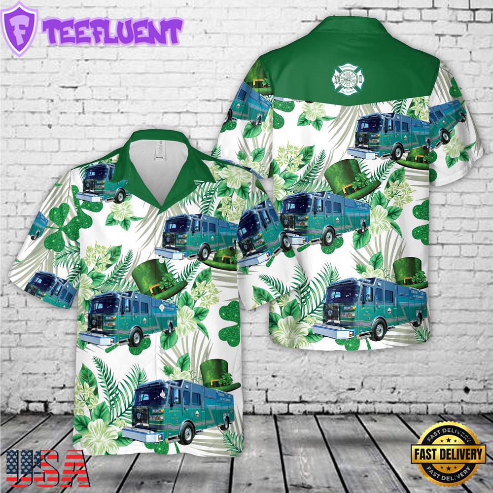 Bowling Green Fire Company, MD Patrick'S Day Hawaiian Shirt