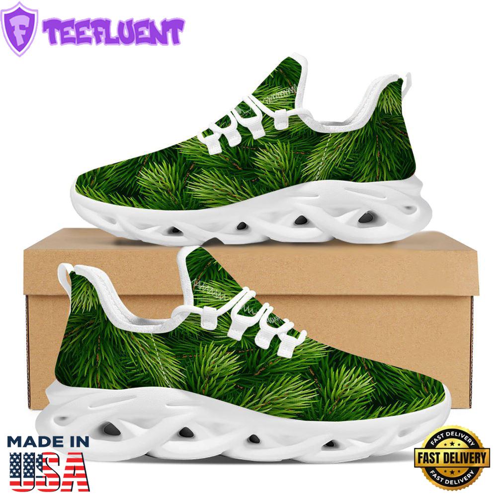 Branches Christmas Tree Print White Max Soul Shoes