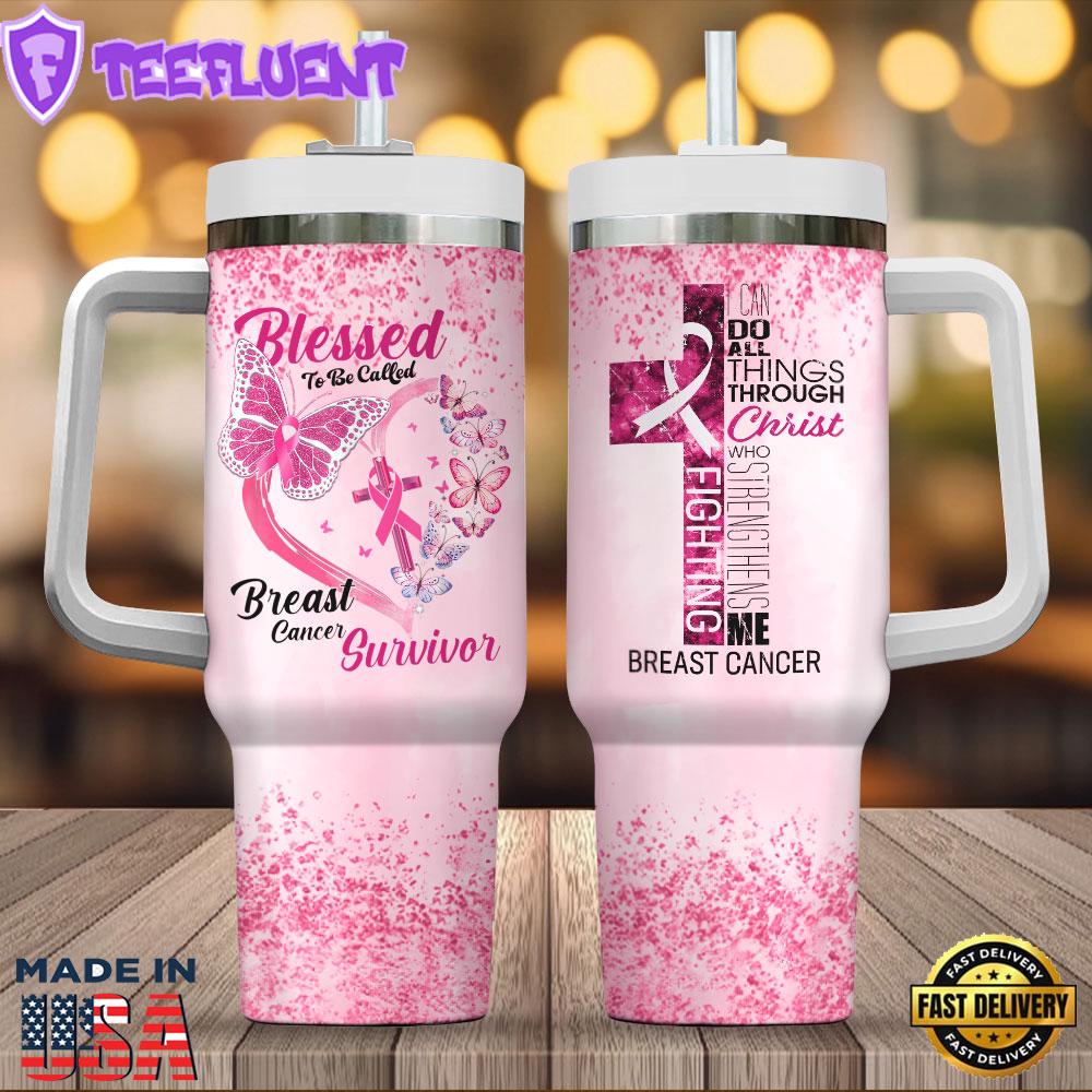 Breast Cancer Awareness 40oz Stanley Tumbler