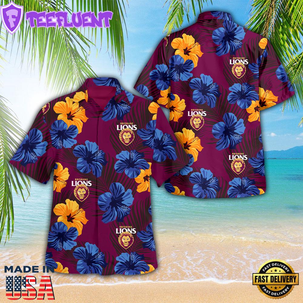 Brisbane Lions 3D Gift Summer Hawaiian Shirt For Man And Women