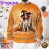 Brittany Dog In Spooky Autumn Halloween 3D Shirt