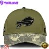 Buffalo Bills 2024 Salute to Service Club Green Camo Cap Gift For Veteran