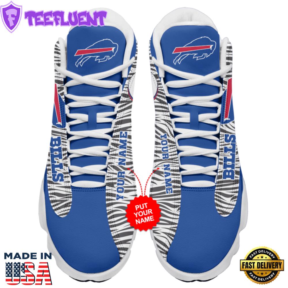 Buffalo Bills Custom Name Air Jordan 13 Sneakers