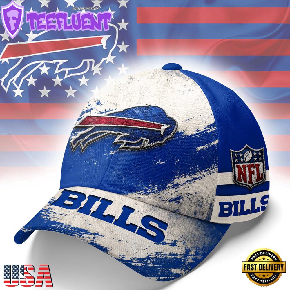 Buffalo Bills NFL Grunge Style Team Baseball Cap
