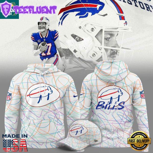 Buffalo Bills Patients At Buffalo’s Oishei Children’s Hospital Drawing 2025 Hoodie
