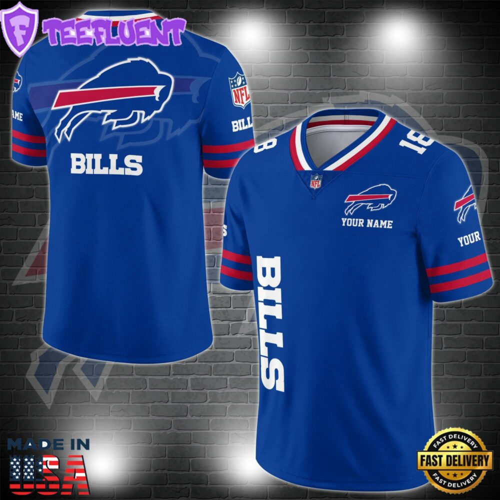 Buffalo Bills Personalized V-neck Football Jersey Sport Gifts For Fan AZCVFJ029