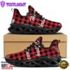 Buffalo Plaid Christmas Print Black Max Soul Shoes