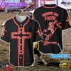 Bull Riding Bull Riding On Faith Cross Custom Baseball Jersey