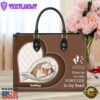 Bulldog Forever In My Heart Leather Bag