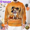 Bulldog In Spooky Autumn Halloween 3D Shirt
