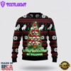 Bulldog Pine Tree Christmas Ugly Christmas Sweater For Men And Women