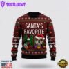 Bulldog Santa Favorite Ho Ugly Christmas Sweater For Men And Women