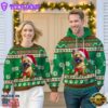 Cairn Terrier Dog Cheer with Santa Hat Christmas Sweatshirt And Hoodie Green