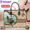 Cairn Terrier Dog Duccy Dog Lover Leather Handbag