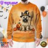 Cairn Terrier Dog In Spooky Autumn Halloween 3D Shirt