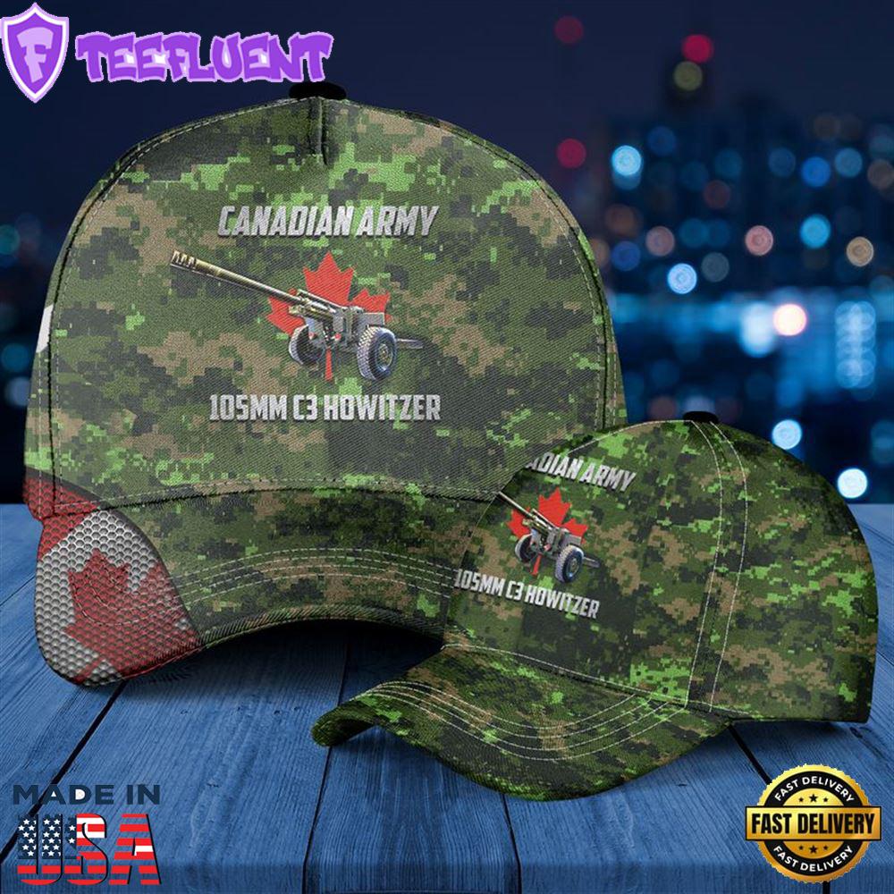 Canadian Army Artillery C3 Howitzer Baseball Cap