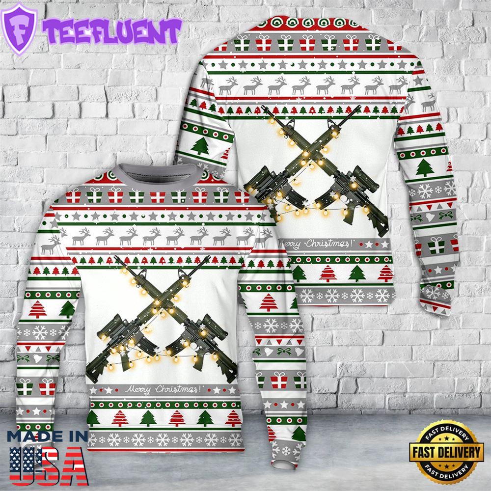 Canadian Army C7A2 Christmas AOP Sweater
