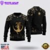 Cancer Golden Zodiac Ugly Christmas Sweater For Men And Women