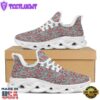 Candy Cane Christmas Print Pattern White Max Soul Shoes