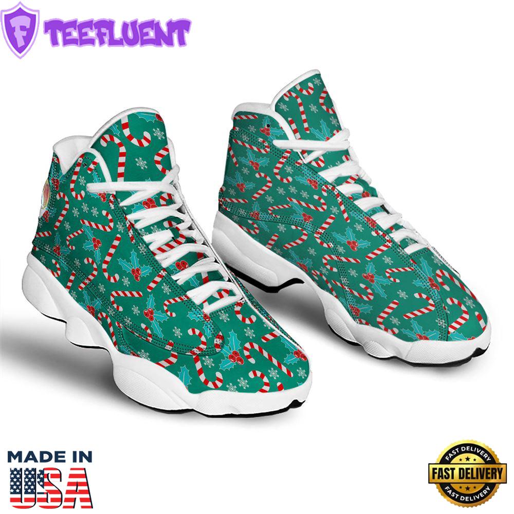 Candy Cane Merry Christmas Print Pattern Jd13 Shoes For Men Women