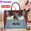 Cane Corso Dog This Human Belongs To Leather Handbag
