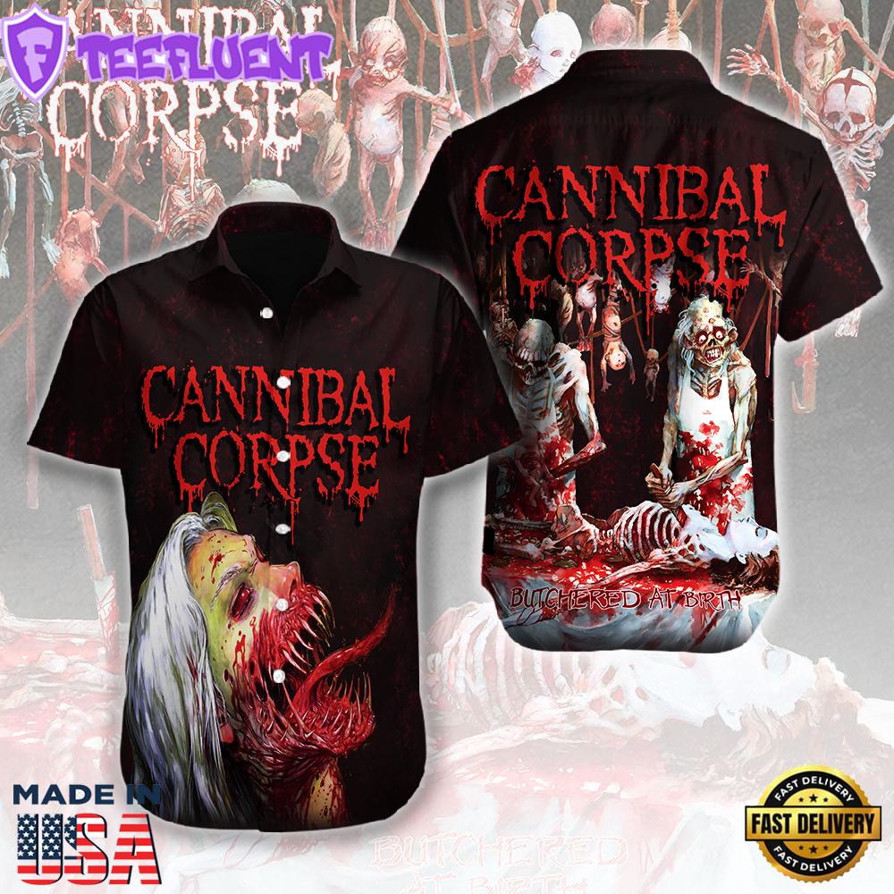 Cannibal Corpse Short Sleeve Dress Shirt For Fans