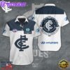 Carlton Football Club Short Sleeve Dress Shirt For Man And Women